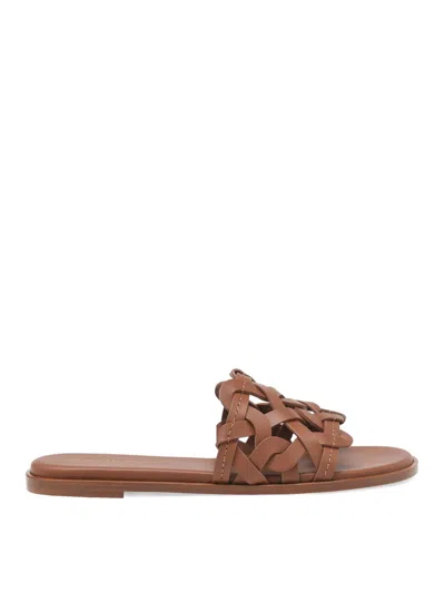 GIANVITO ROSSI SANDALIAS - MARRÓN