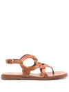 Gianvito Rossi Amalfi Sandals In Brown