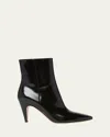Gianvito Rossi Amelia Patent Leather Booties In Nero