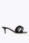 Gianvito Rossi Amour 55 Leather Heeled Mules In Black