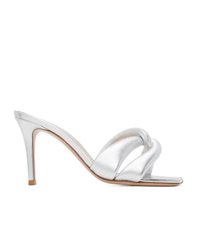 Gianvito Rossi Amour High-heeled Sandals In Silver