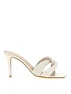 Gianvito Rossi Amour Twisted Detail Mules In White