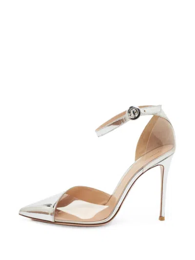 Pre-owned Gianvito Rossi Anise Pointed-toe Pumps In Grey