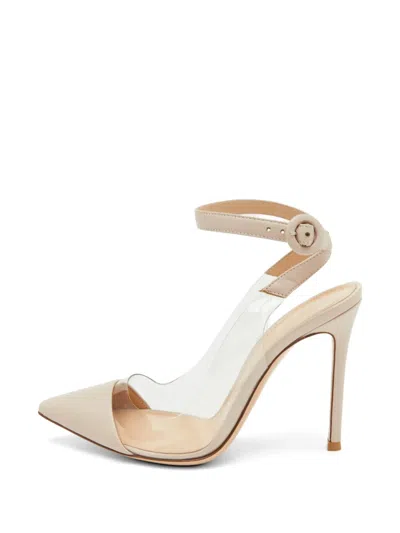 Pre-owned Gianvito Rossi Anise Pointed-toe Pumps In White
