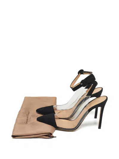 Pre-owned Gianvito Rossi Anise Suede Pumps In White