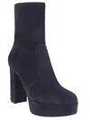 Gianvito Rossi Stylish Block Heel Ankle Boot Design In Blue