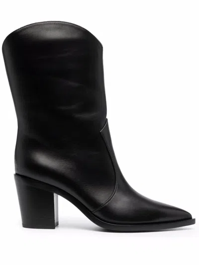 Gianvito Rossi Ankle Boot Shoes In Black