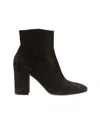 Gianvito Rossi Ankle Booties In Black Suede In Black