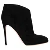 Gianvito Rossi Ankle Boots In Black Suede In Black