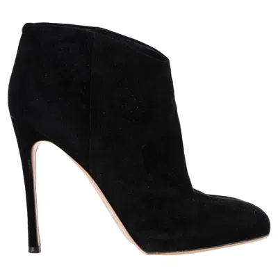 Gianvito Rossi Ankle Boots In Black Suede