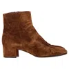 Gianvito Rossi Ankle Boots In Brown Suede