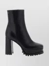 Gianvito Rossi Ankle Boots With Block Heel And Square Toe In Black