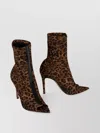 Gianvito Rossi Ankle Boots With Leopard Print And Pvc Panel
