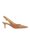 Gianvito Rossi Vernice Slingback Pumps In Brown
