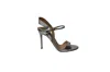Gianvito Rossi Ankle Strap Sandals In Silver Leather In Silver
