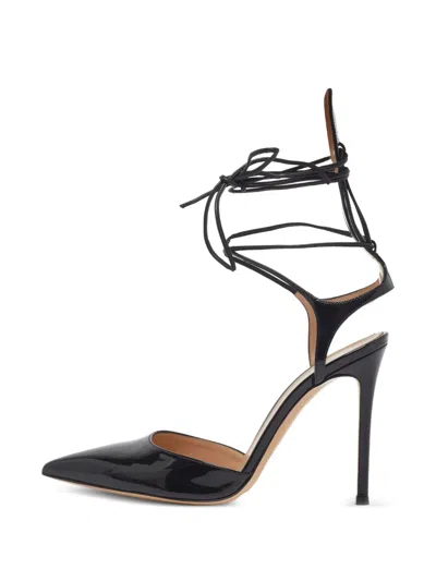 Pre-owned Gianvito Rossi Ankle-tie Pumps In Black