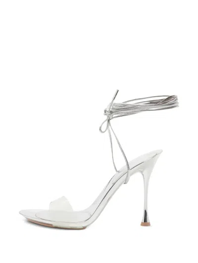 Pre-owned Gianvito Rossi Ankle-wrap Sandals In White