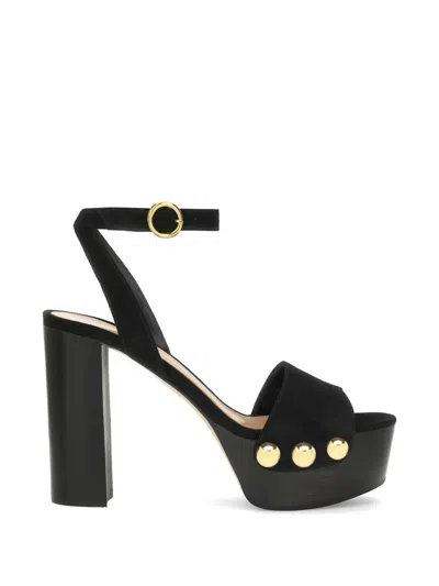 Gianvito Rossi Ardéa Studded Platform Sandals In Black