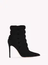 Gianvito Rossi Ariana 85mm Cut-out Suede Boots In Black Suede