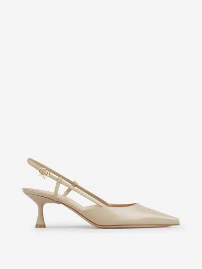 Gianvito Rossi Pointed High-heeled Sandals In Nude