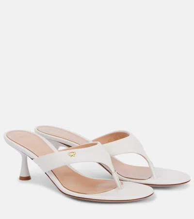 Gianvito Rossi Ascent Thong 55 High-heeled Sandals In White