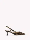 Gianvito Rossi Suede Kitten Heel Leopard Print Pumps In Leopard Print