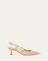 Gianvito Rossi Ascent 55 Slingback Pumps In Sand