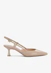 Gianvito Rossi Ascent 55 Slingback Pumps In Beige
