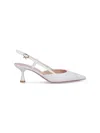 Gianvito Rossi Ascent 55 Slingback Pumps In White