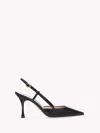 Gianvito Rossi Ascent Slingback In Black Leather