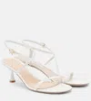 Gianvito Rossi Gianvito Vitello Leather Strappy Sandals In White
