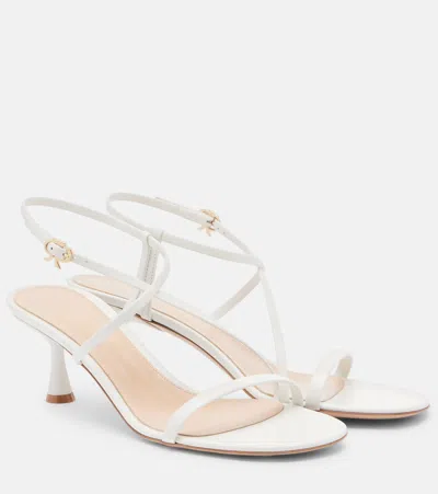 Gianvito Rossi Ascent Leather Sandals In White