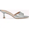 Gianvito Rossi Ascent Mule 55 In Metallic Silver