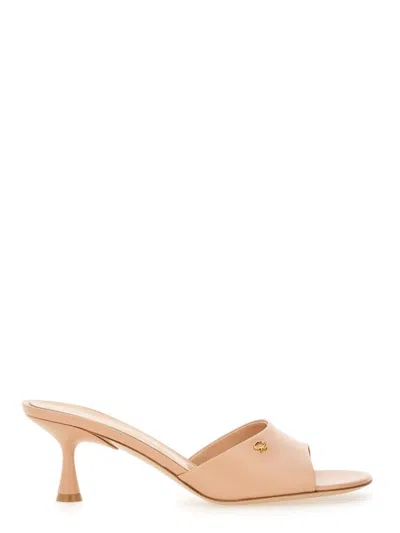 Gianvito Rossi Ascent" Open-toe Calf Leather Mules