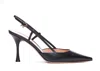 Gianvito Rossi 85mm Ascent Leather Slingback Pumps In Nero Black