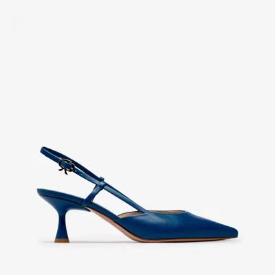 Gianvito Rossi Ascent Slingback 55mm In Blue
