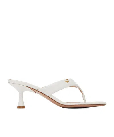 Gianvito Rossi Ascent Thong 55 High-heeled Sandals In White