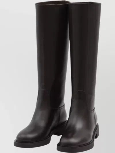 Gianvito Rossi Ascott Knee-high Boots In Calf Leather In Black