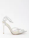 Gianvito Rossi 105mm Crystal-embellished Pumps In Silver