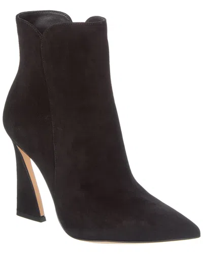 Gianvito Rossi Aura 150 Suede Bootie In Black