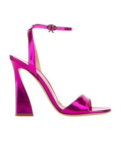 Gianvito Rossi Aura High Shine Sandals In Pink