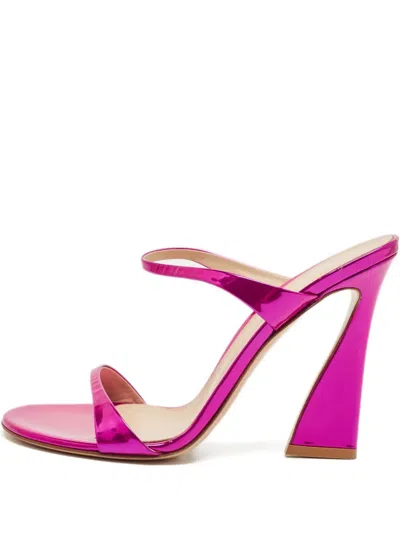 Pre-owned Gianvito Rossi Aura Leather Sandals In Pink