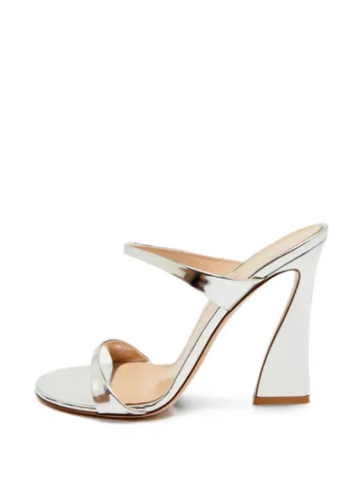 Pre-owned Gianvito Rossi Aura Sandals In Silver