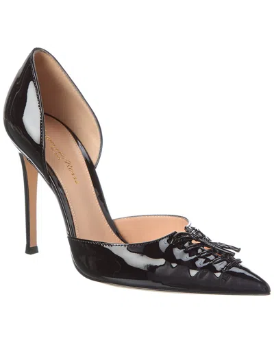Gianvito Rossi Avril 105 Patent Pump In Black