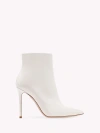 Gianvito Rossi Avril Ankle Bootie In White Leather