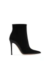 Gianvito Rossi Le Silla Woman Ankle Boots Black Size 11 Soft Leather In Black Patent