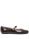 Gianvito Rossi Ballerinas Aus Leder In Braun