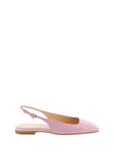 Gianvito Rossi Woman Ballet Flats Pink Size 8 Leather