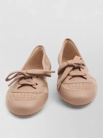 Gianvito Rossi Ballet Flats Bow Detail Sneaker Sole In Multi