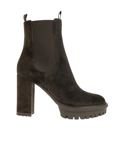 Gianvito Rossi Barry Platform Ankle Boots In Green